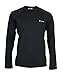 Columbia Omni-Heat Mens Midweight Stretch Baselayer Long Sleeve Shirt, Black, Large