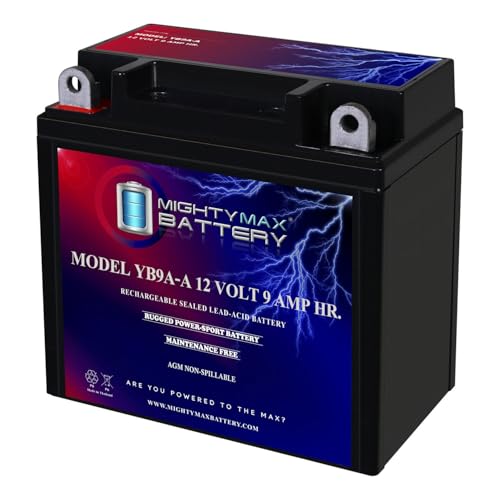 Mighty Max Battery YB9A-A -12 Volt 9 AH, 130 CCA,...