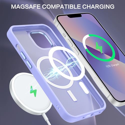 Bentoben XDD-T645-17-FBA Magnetic For Iphone 13 Case & Iphone 14 Case [Compatible With Magsafe] Translucent Matte Magnetic Phone Case Iphone 13/14 Slim Thin Shockproof Women Men Protective Cover thumb #3