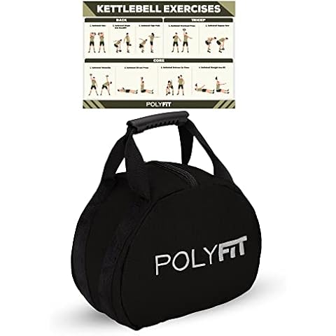 Kettlebell Sandbag for Fitness - 30 LBS - Black Cover