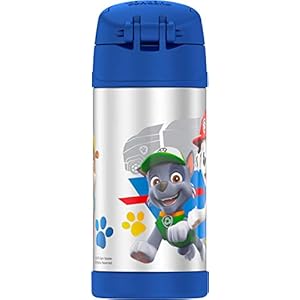 THERMOS-FUNTAINER-12-Ounce-Stainless-Steel-Vacuum-Insulated-Kids-Straw-Bottle-Paw-Patrol