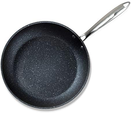 Granite Stone Professional Frying Pan Set Hard Anodized Ultra Nonstick 10 11 5 Pro Chef S Skillet Set Durable Granite Surface Coated 3x And Infused With Minerals Diamonds Induction Capable Frying Pans