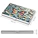 VstaDank Cute Butterflies Business Card Holder Fashion Aluminum Alloy Flip Cover Credit Card Holder High End Professional Name Cards Case Exquisite Pocket Metal Cards Holder for Work