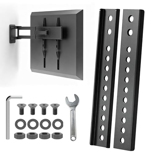 Dedomy Vertical VESA Extender Plate Bracket Kit Heavy Duty Steel TV Mount Extension for Lowering Screen Height Fits Ceiling & Wall Mounts 100 LBS Capacity 2 PCS
