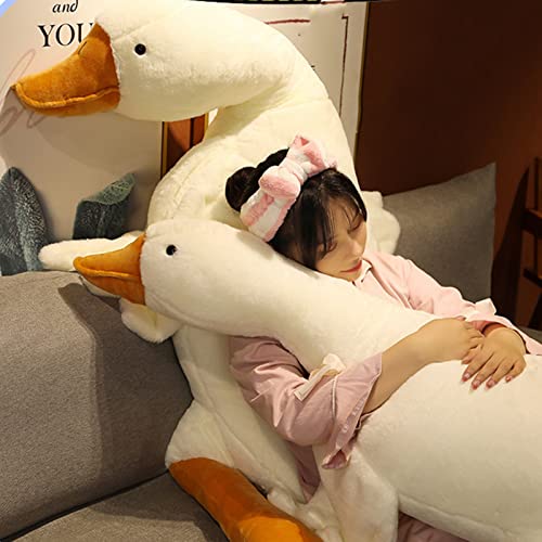 Brinquedo de pelúcia de ganso, brinquedo de bicho de pelúcia, design de simulação em forma de ganso