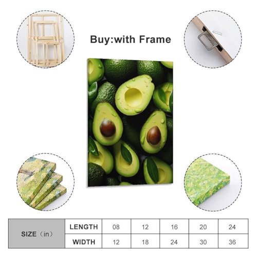 Poster mural avocat 20x30 cm tableau suspendre de co moderne