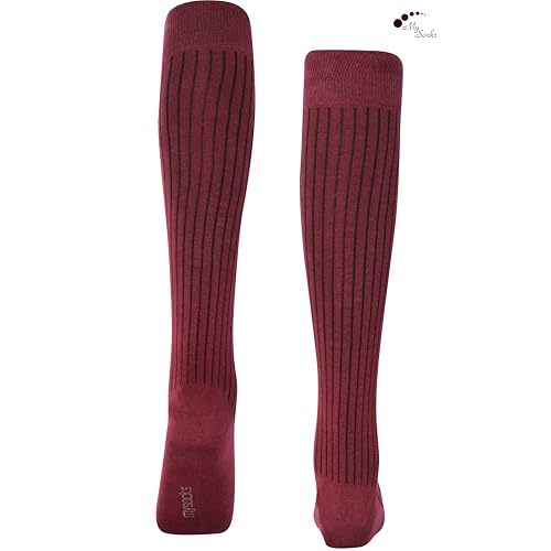 Image of Mysocks Knee High Socks for Women Men Combed Cotton Seamless Toe Tall Long High Socks