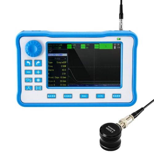 GOYOJO GUF750 Ultrasonic Flaw Detector - Portable UT Thickness Gauge | 5" IPS Touchscreen | DAC/AVG | Metal Defect Detection (Cracks, Inclusions, Porosity)
