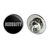 Security Metal 0.75' Lapel Hat Pin Tie Tack Pinback