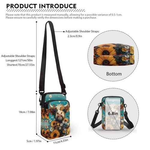 Image of Lightweight Small Crossbody Bags Cell Phone Purses Travel Pouch Shoulder Bag for Women