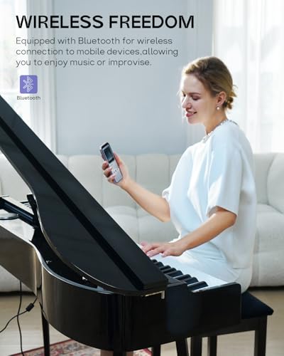 Starfavor REVERIE Grand Digital Piano,88 Keys Weighted Hammer Action Keyboard Piano, Home Electric Piano Keyboard for Beginner, piano 88 keys with Bluetooth, USB-MIDI, 4 Speakers