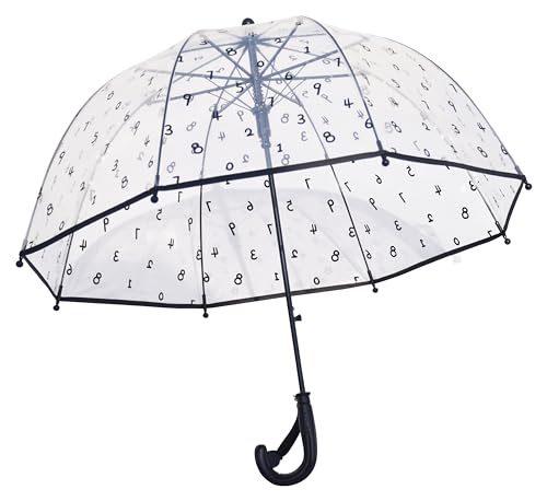 Image of Rainbow Smiling Sun Umbrellas Children Magic Cloud Transparent, See through Dome Umbrella for Children, Umbrella for Girls and Boys, Umbrella for Kids