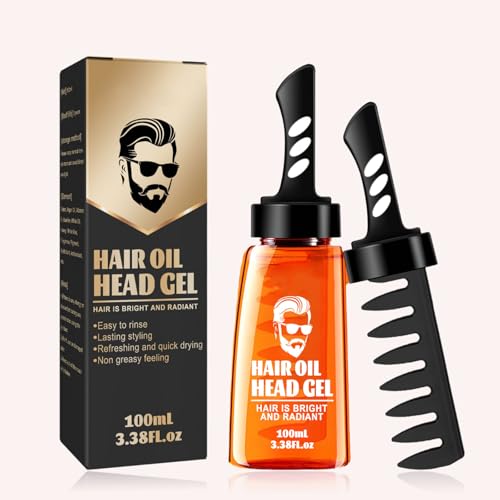 Cera Gel Para Cabello Hombre, Gel De Cera Para El Cabello 2 En 1 Para Hombres Con Peine, cera para cabello, Cera Gel Con Peine, Gel De Cera Con Peine, Gel Con...