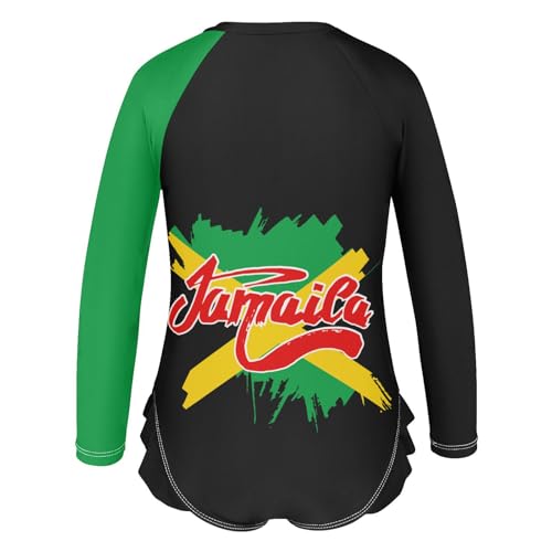 Aflyko Patriot Girls' Rash Guard Swimsuit One-Piece Swimwear UPF 50+3