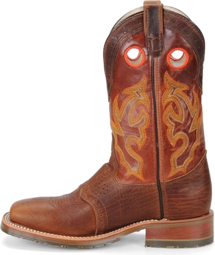 DOUBLE-H Men's Mickey 12" Domestic Wide Square Toe I.C.E Roper Western Boot3