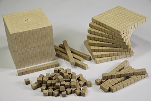 Dienes Grundsortiment Würfel 121 teilig, mathematische Dezimalwürfel im Set – Ansicht 2