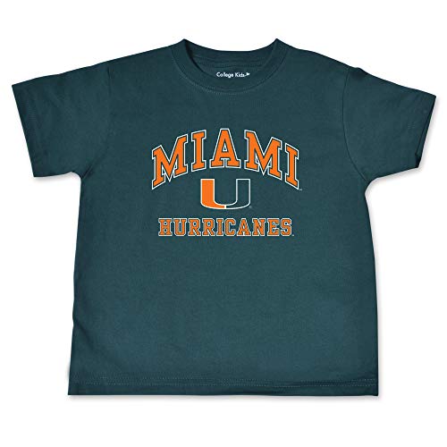 Miami Hurricanes Kids Short Sleeve Tee | Infant | Toddler | Youth (5/6T) Green