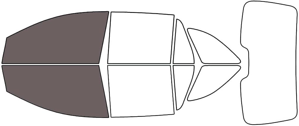 Rvinyl Window Tint Kit Compatible with Ford Edge 2007-2014 - Black 35% - Single Ply No Bubble Film - Do it Yourself Vehicle Front Precut Kit