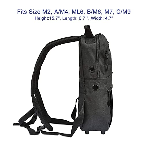 Healvaluefit Oxygen Tank Backpack O2 Cylinder Carrying Holder Bag Fit Size M4/A, M6/B, M9/C, M2, Ml6 -Black (Not For The D Oxygen Tank) #TOP3
