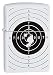 Zippo Target with Holes White Matte Pocket Lighter
