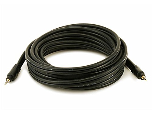 Monoprice Premium cable 3.5mm estéreo 15 pies negro miniatura 1