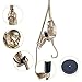 kangten Vintage Resin Hemp Rope Monkey Pendant Light Fixture Chandelier Loft Industrial E27 Ceiling Pendant Lamp for Dining Living Room Bedroom Bar Cafe,Gold