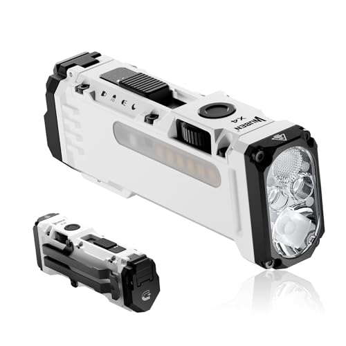 WUBEN X4 Mini LED Taschenlampe mit RGB Licht, Klein Taschenlampe Aufladbar 1500 Lumens, EDC Taktische Taschenlampe IP68 Flashlight Torch für Camping, Mitgebsel, Notfäll