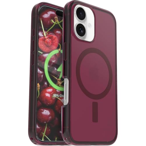 Image of OtterBox iPhone 16 Plus - Symmetry Series Slim MagSafe Case - Up Beet | 3X Military Drop Protection - Slim - Shockproof - Pocket-Friendly - Raised Edges - Anchor Points - Non-Retail Packaging