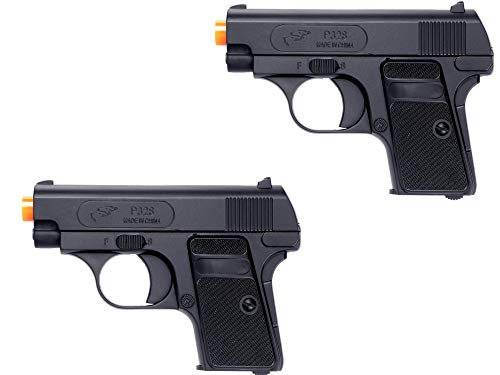 Double Eagle 2 x A&N P328 Compact Spring Airsoft Pistol Hand Gun