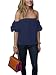 Women's Off The Shoulder Ruffle Blouse Tops Shirt