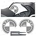 2pcs Adesivi Fianco Serbatoio compatibile con R1200GS Adventure 2008-2013 R 1200 GS Motorrad Moto R1200 ADV (graphite)
