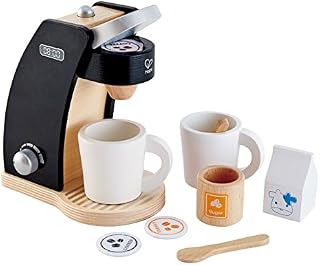 Hape Coffee Time for Two Wooden Coffee Maker Play Kitchen Set