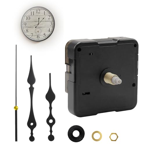 Kit de Mecanismo de Reloj de Pared, Mecanismo de Reloj de Batería Ligero y Duradero, Mecanismo de Reloj, Kit Completo con Manecillas, para Reparación de Relojes