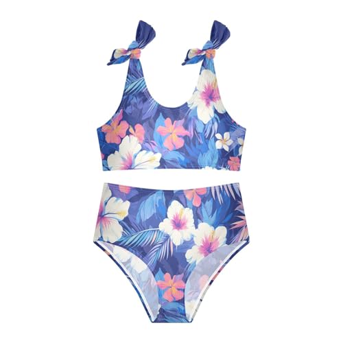 Banner Girl 2 Piece Kids Bikini Set Scoop Neck Swimsuit Swimming Suits Cute Shoulder Strap3