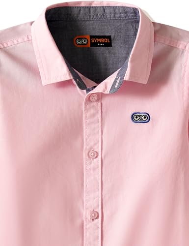 Image of Amazon Brand - Symbol Boys 100% Cotton Casual Shirt | Full Sleeves | Regular Fit | Age 2-14 Years