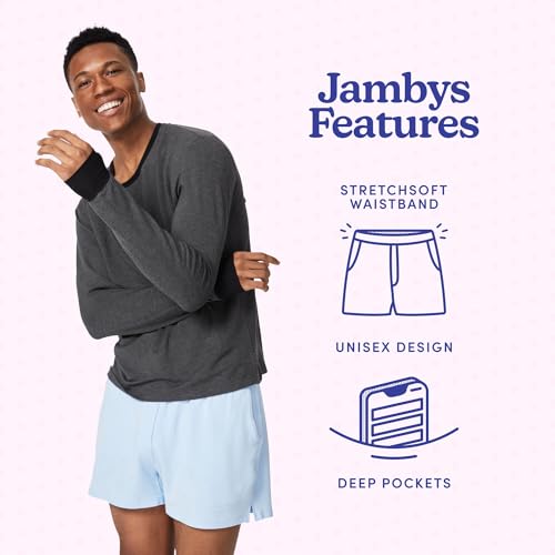 Jambys Boxers With Pockets | House Shorts Unisex Lounge and Sleep Shorts for Women and Men, Multi-Use Pajama Shorts4