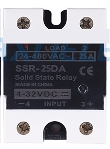 Relais à semi-conducteurs SSR-25DA DC-AC 24-480VAC pour automatisme