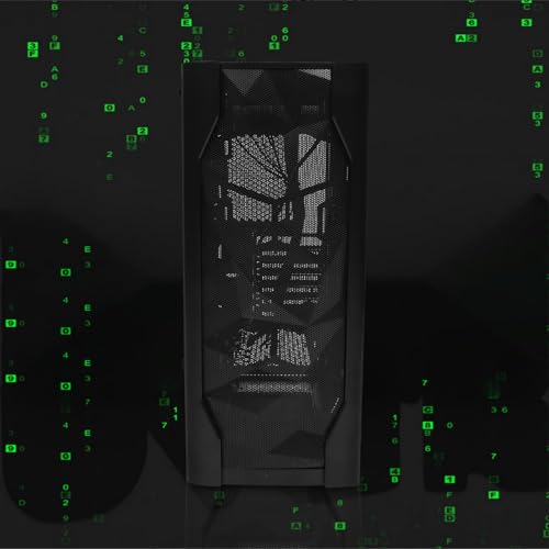Gabinete de computadora para juegos LALAFINA ATX con vidrio templado lateral, compatible con refrigeración líquida, negro miniatura 3