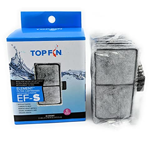 Top Fin Ef-S Element Filter Cartridges (6 Count) For Fish Tank #TOP1