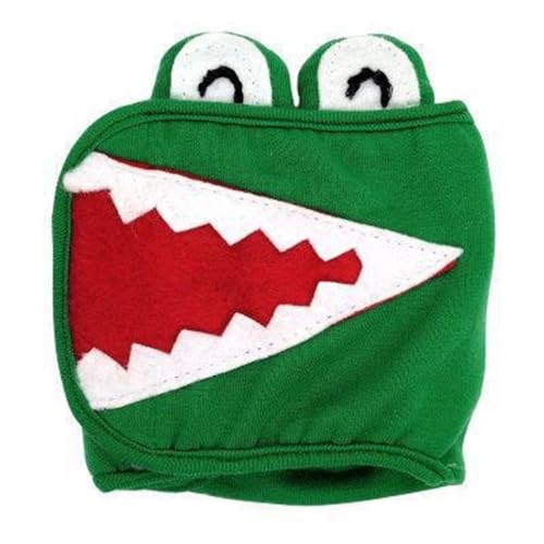 AttRex 可愛い 犬マナーベルト オス 小中型犬用 生理パンツ 綿製 ドッグウェア マーキング防止 介護用 お漏らし対策 調整可能 室内 おでかけ ドライブ 雌 雄犬用 (2XL,ワニ)