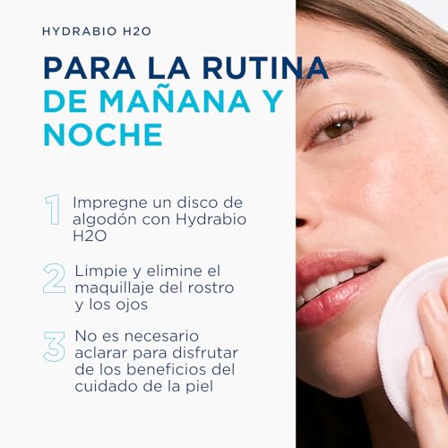 BIODERMA Hydrabio H2O - Agua Micelar Dermatológica - Limpia, Desmaquilla e Hidrata - Elimina Impurezas y Polución - Recomendada por Dermatólogos - Frasco 500 ml - imagen 6