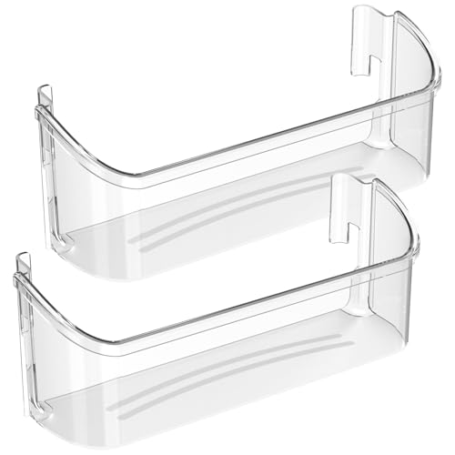 240323002 Refrigerator Door Bin Shelf Replacement for F-rigidaire Door Shelf Bin, Replace 240323005 240323006 240323009 240323010 FGHS2631PF4A, FGHS2655PF5A, FGHS2655PF4 Bottom Side Shelf - 2 Pack