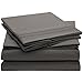 Ideal Linens Bed Sheet Set - 1800 Double Brushed Microfiber Bedding - 4 Piece (Queen, Gray)
