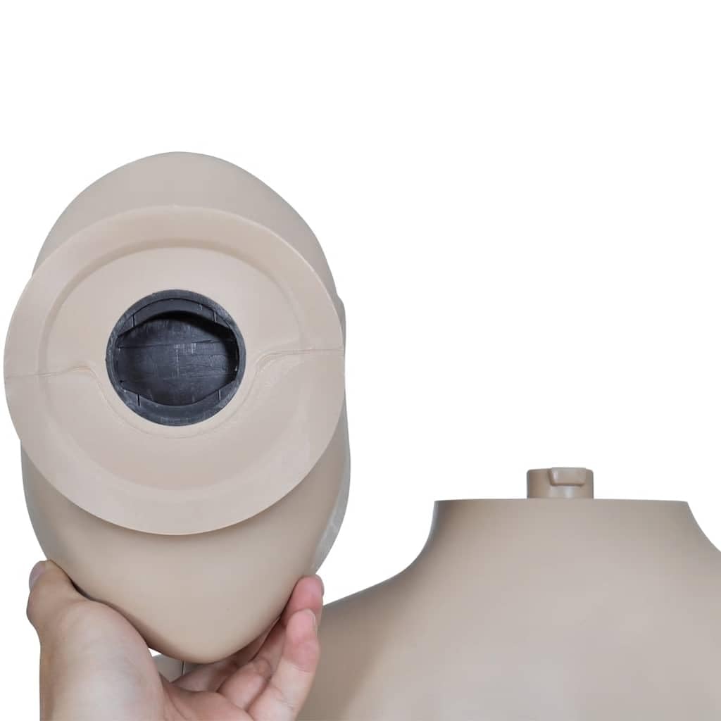 vidaXL Manichino Intero Ruotabile Uomo Maschile Testa Arrotondata Espositore