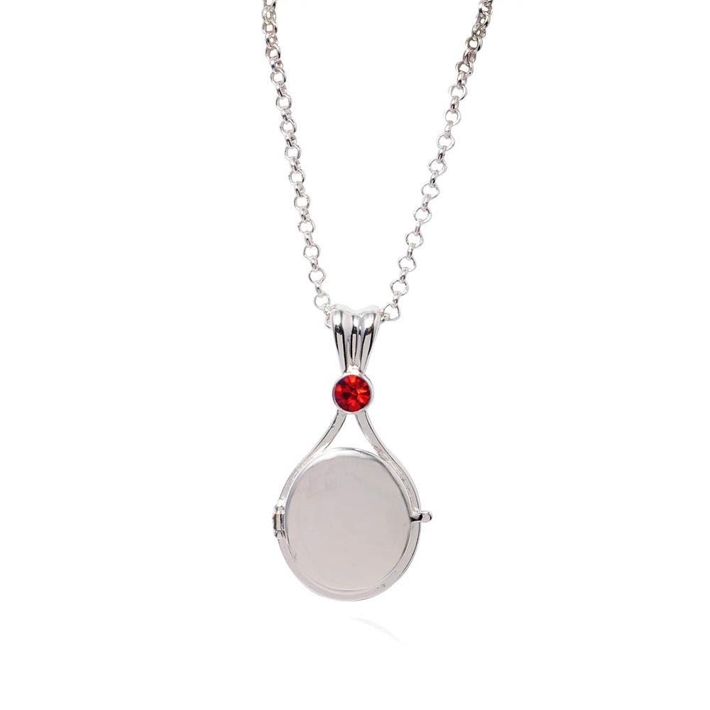 Mermaid Necklace - Stainless Steel Photo Locket Pendant Jewelry (Color-B)