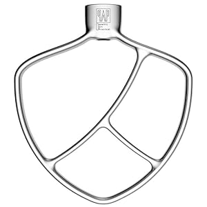 Flat Beater Replacement for KitchenAid 5plus6 Qt Bowl Lift Stand MixersPolished 188 Stainless Steel Paddle AccessoriesNo coatingDishwasher SafeReplacement for KN256CBT