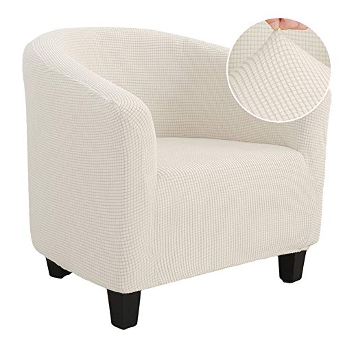JuneJour Funda de Sillón Chesterfield Elástica,1 Pieza Jacquard Moderna Cubre Sofá Universal Extraíble y Lavable,Fundas Protectora de Butaca para Salón,Comedor,Contador,Funda Butaca Beige Cover