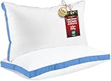Utopia Bedding Bed Pillows for Sleeping King Size (Blue), Set of 2, Cooling Hotel Quality, Gusseted Pillow for Back, Stomach or Side Sleepers