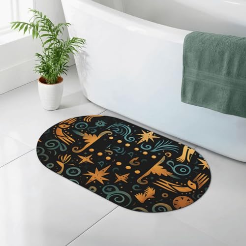 Tapis de bain terre de diatomée primitive 50 x 80 cm pour douche et baignoire - 4
