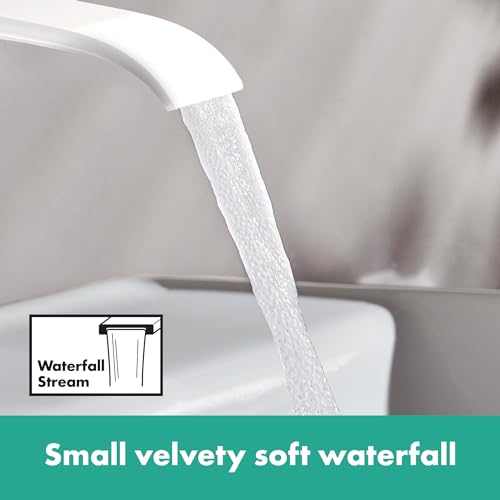 hansgrohe Vivenis Modern 2-Handle 3-Hole 5-inch Tall Bathroom Sink Faucet in Matte White, 75033701 by hansgrohe - Image 2